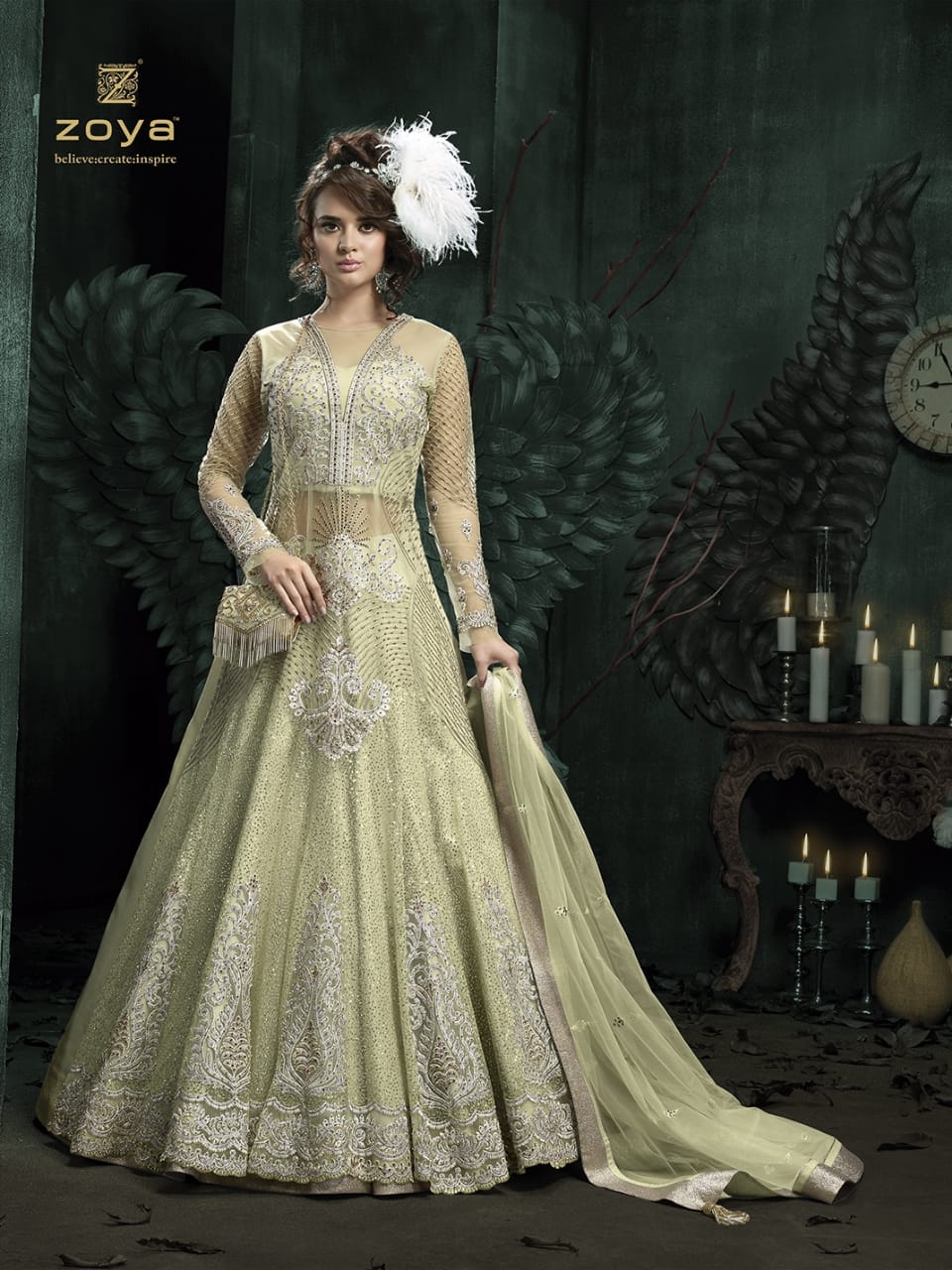Zoya presenting sparkle colors vol 2 party wear designer gowns collection