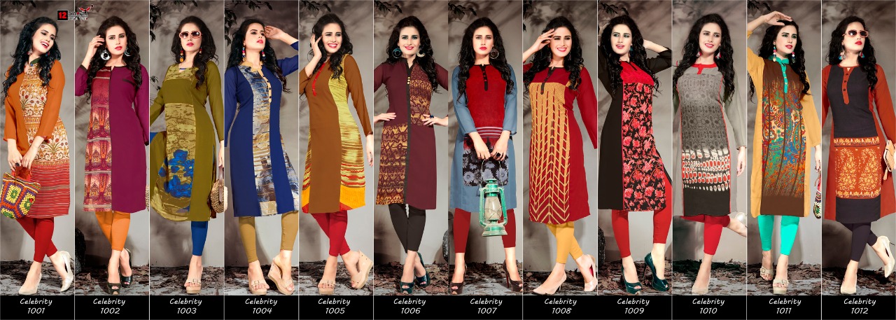 12 Angel design world Celebrity vol 11 casual ready to wear kurtis collection