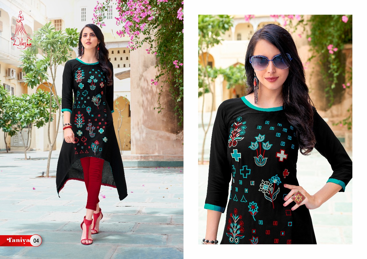 Diksha fashion launch taniya vol 1 casual ready to wear kurtis concept