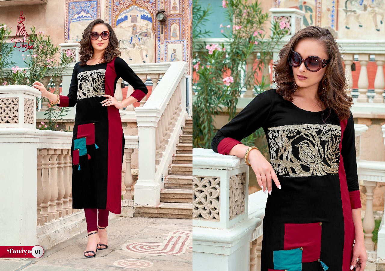 Diksha fashion launch taniya vol 1 casual ready to wear kurtis concept