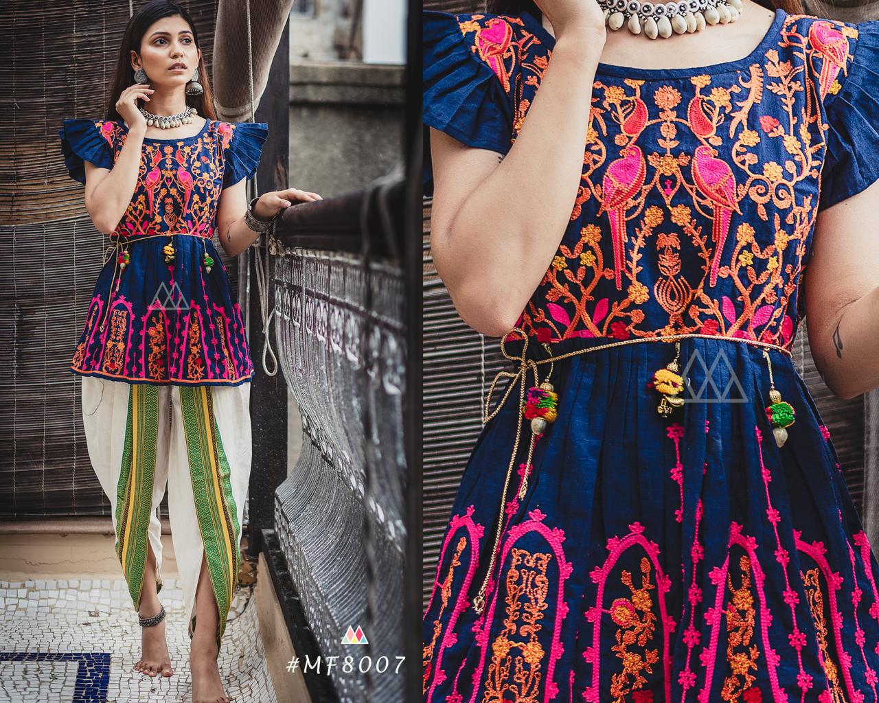 Mesmora launch dholida a female kedia collection amazing navratri trendy western look flairy kedias and tulip pants concept