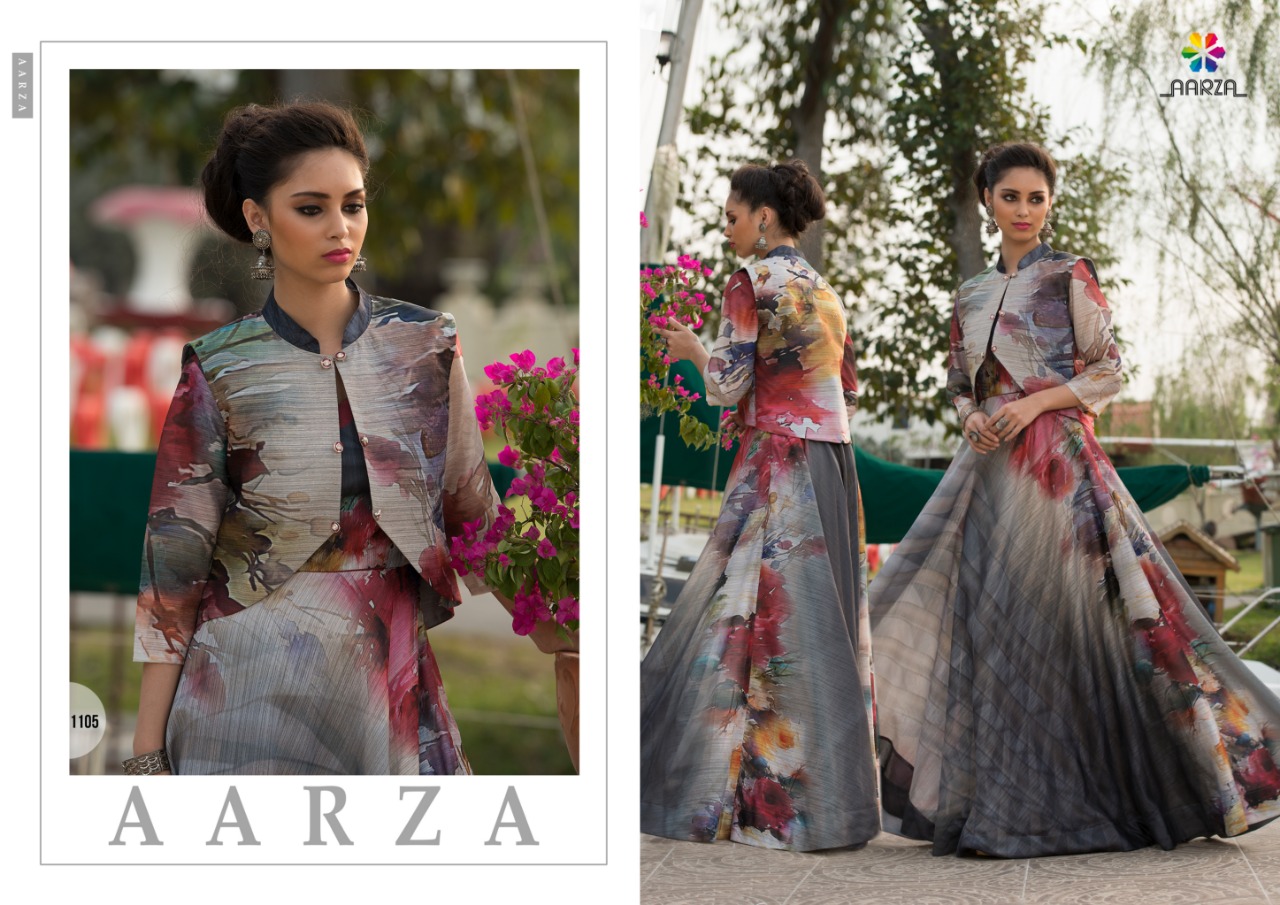 Aarza presenting Catwalk exclusive designer party wear gowns concept