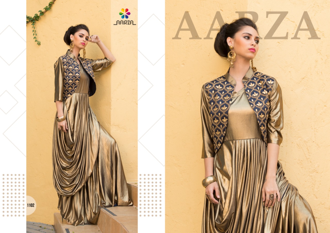 Aarza presenting Catwalk exclusive designer party wear gowns concept