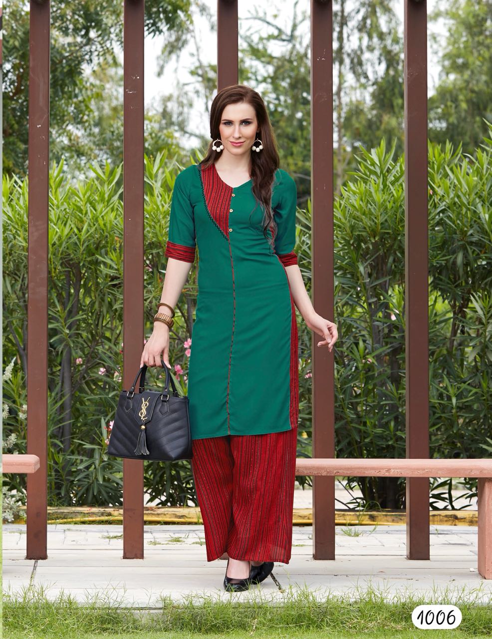 Amaaya garments vision trendy look simple kurti with Plazzo concept