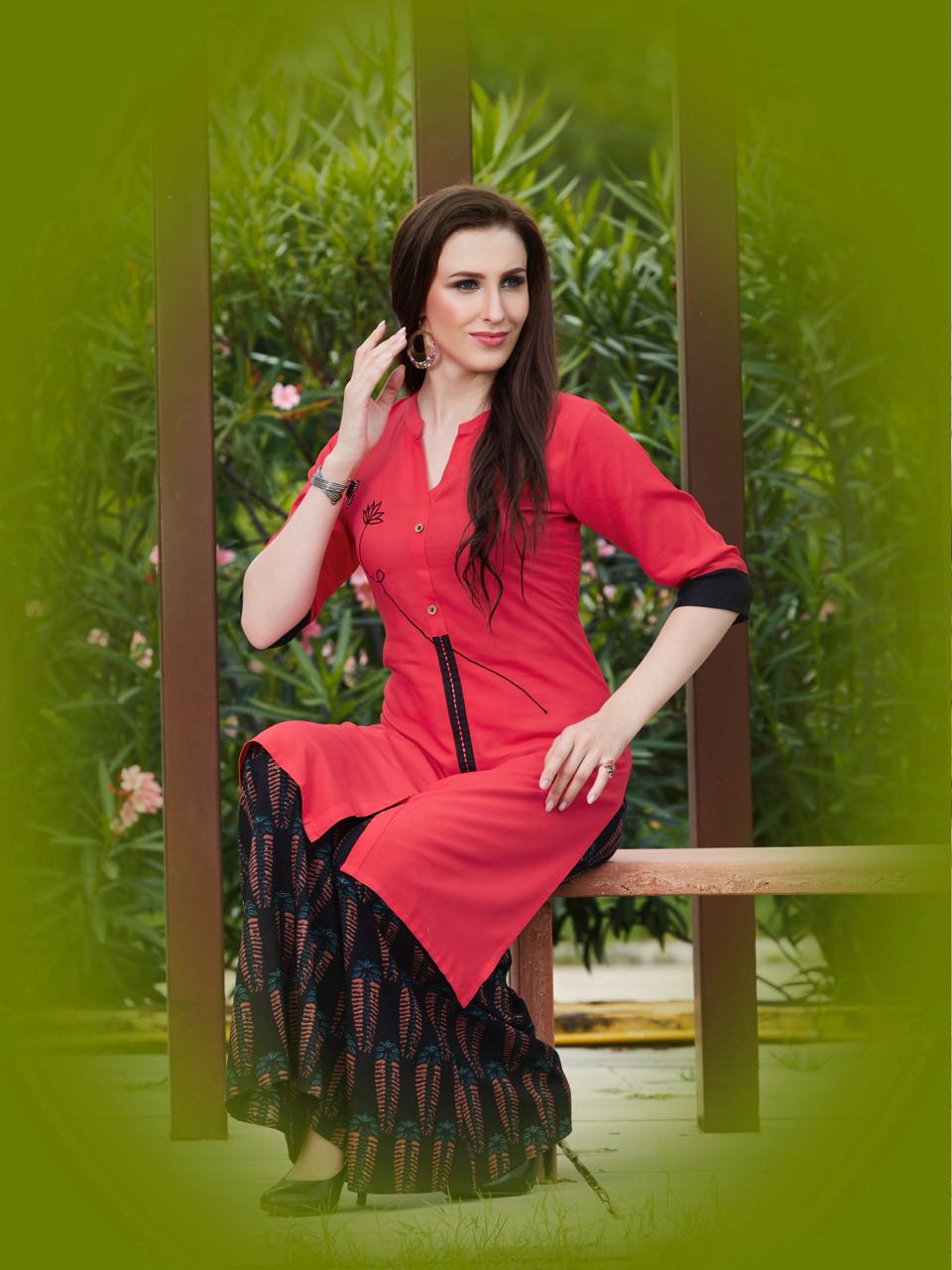 Amaaya garments vision trendy look simple kurti with Plazzo concept
