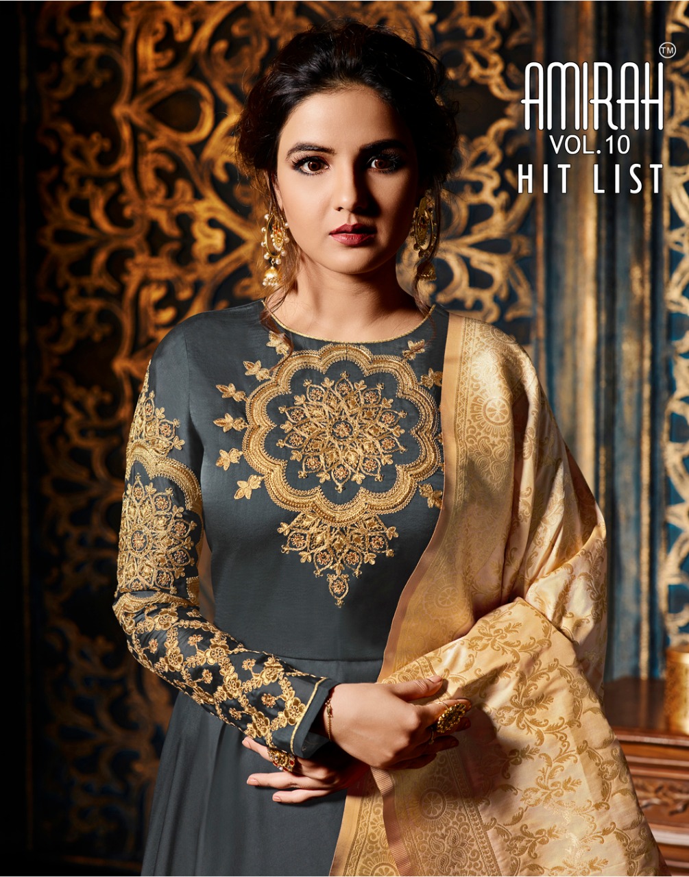AMIRAH presents AMIRAH vol 10 hit list beautiful heavy Designer collection of gown style salwar kameez