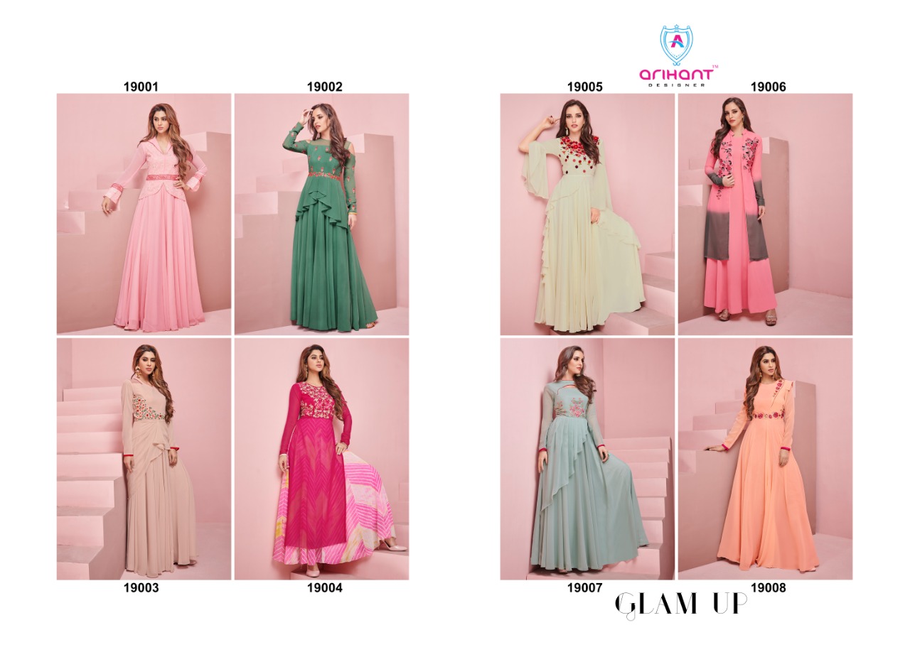 Arihant Designer presents glam up fancy designer party wear concept gowns