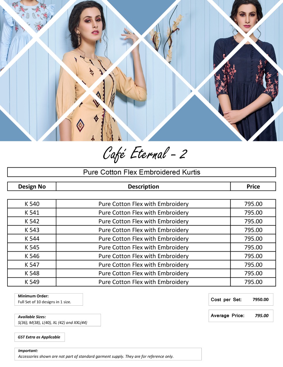Eternal Presents cafe eternal 2 Semi casual designer concept kurtis