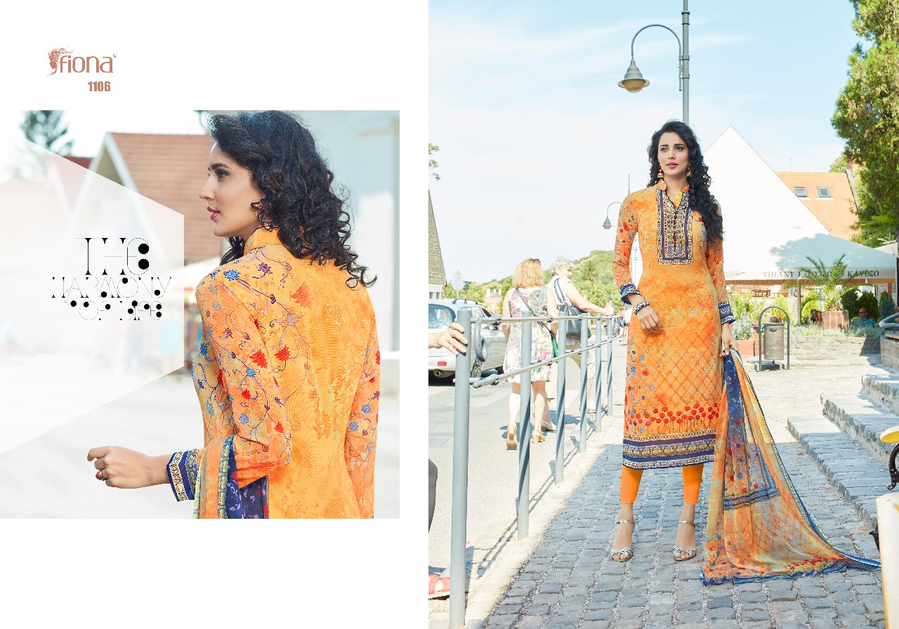 Fiona presents mahezabeen vol 6 Semi casual digital printed salwar kameez collection