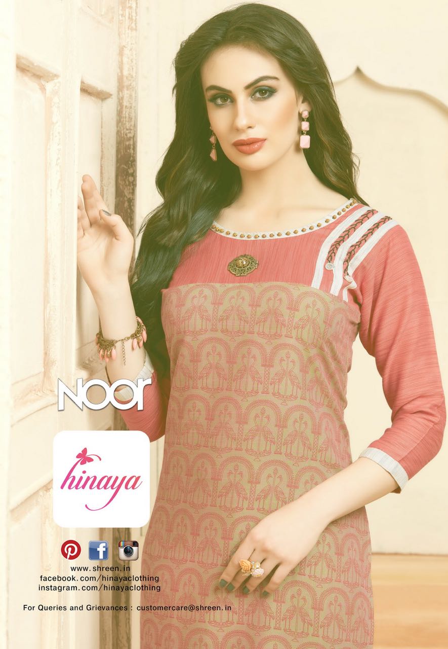 HINAYA noor beautiful casual ready to wear kurtis concept