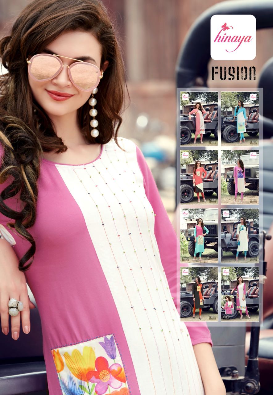 HINAYA presents fusion exclusive printed casual kurtis concept