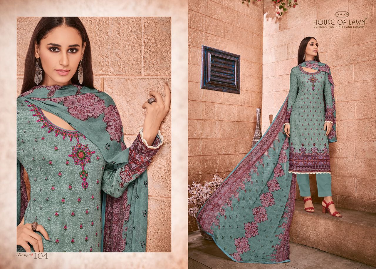 House of lawn NEHMAT casual daily wear salwar kameez collection