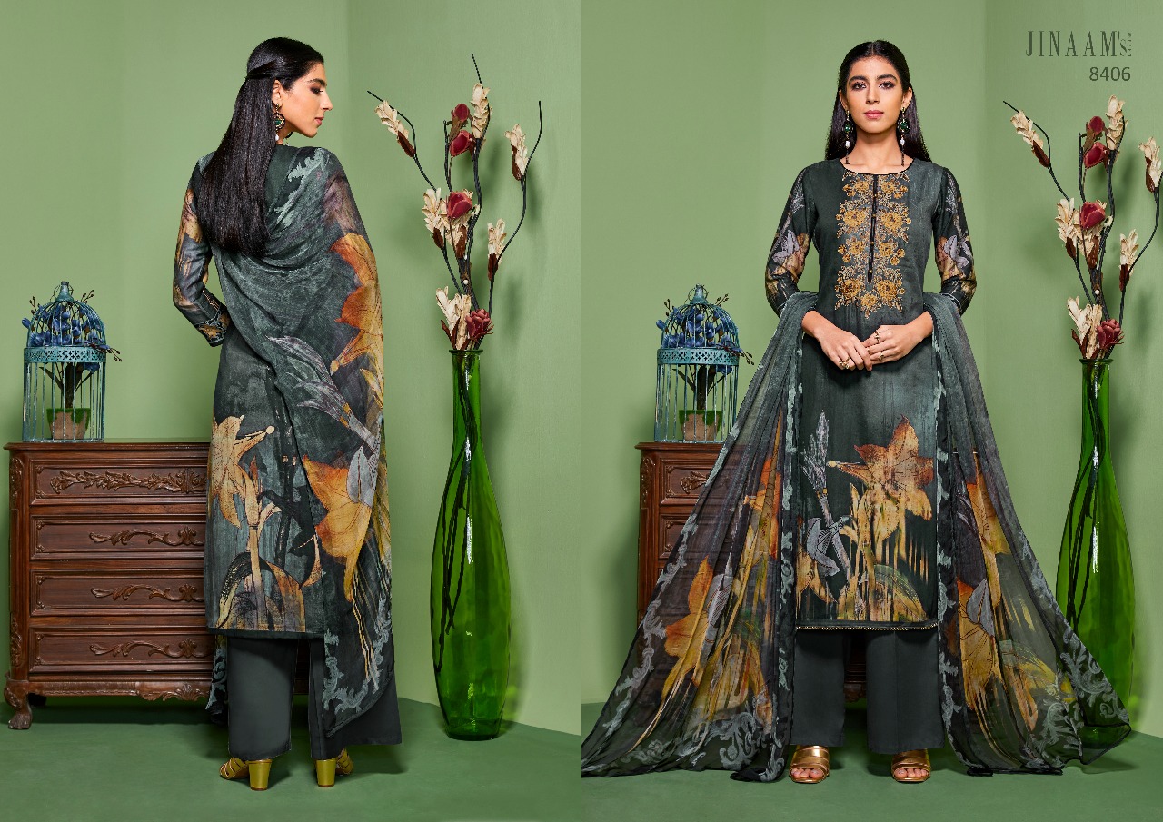 Jinaam Dress P lTD presenting Tanisha  beautiful digital printed salwar kameez collection
