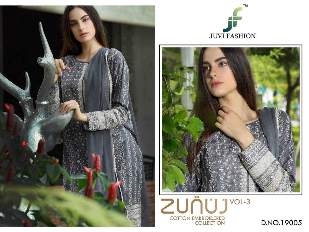 JUVI fashion presents zunuj vol 3 Simple elegant look casual salwar kameez Collection