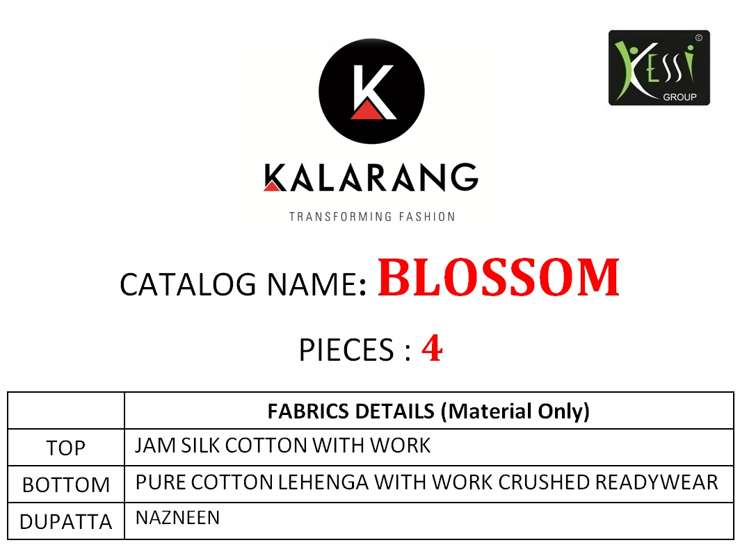 Kalarang creation blossom new fancy collection of salwar kameez