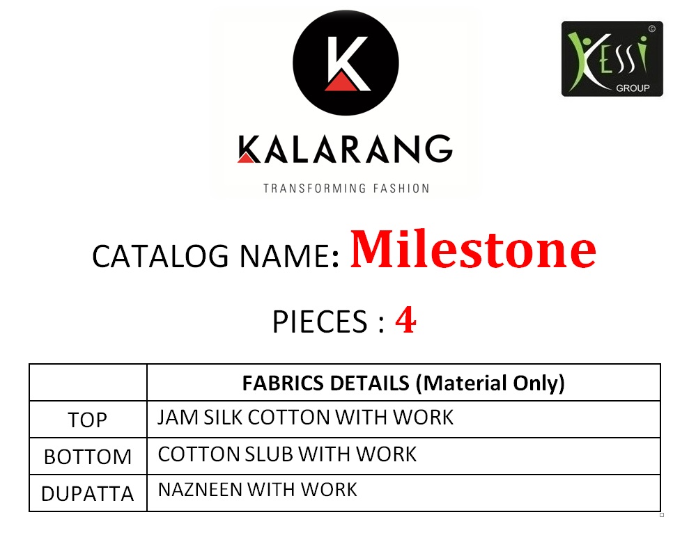 Kalarang creation milestone exclusive simple casual salwar kameez collection