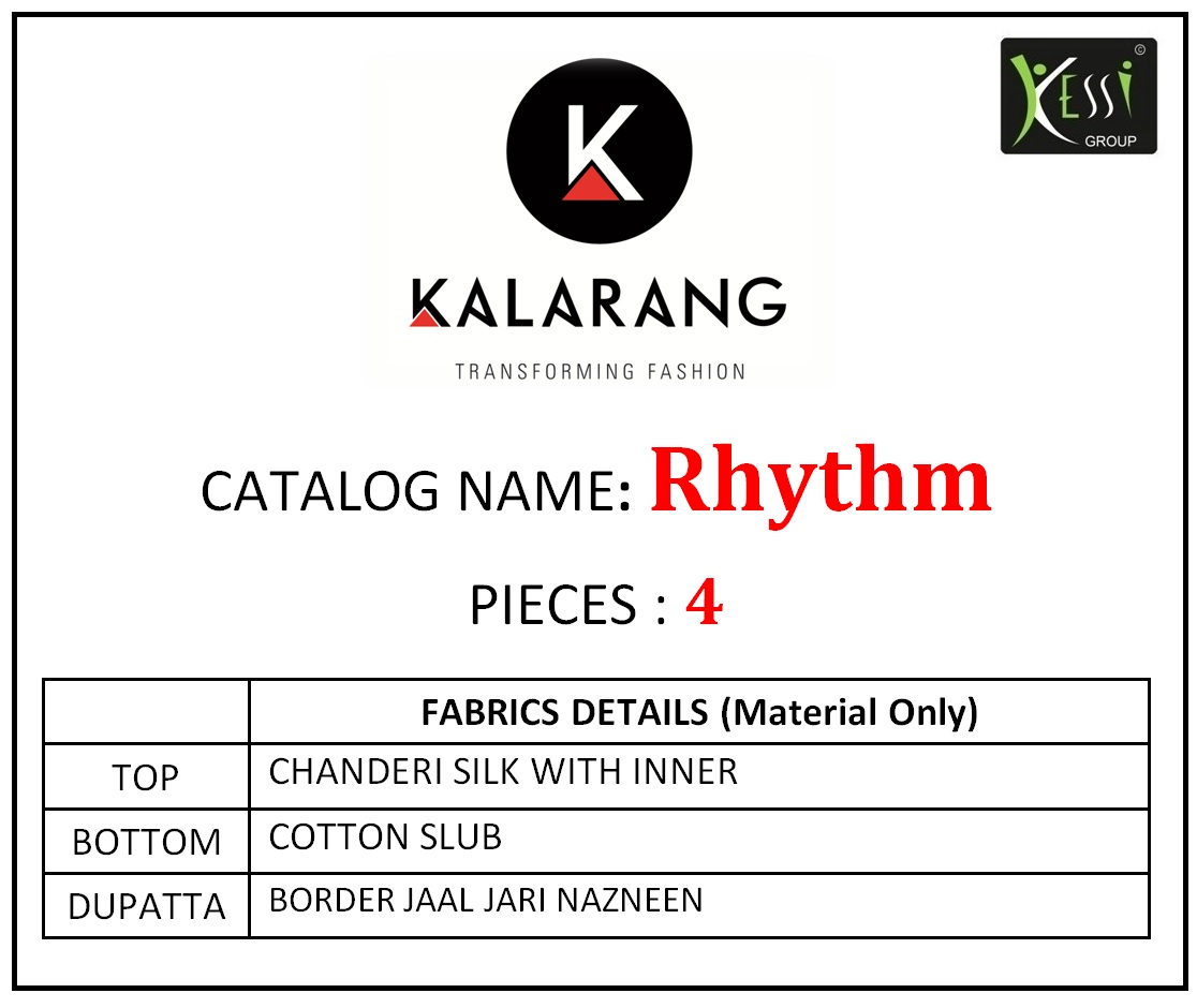 Kalarang creation Presents rhythm casual simple Elegant look collection Of salwar kameez