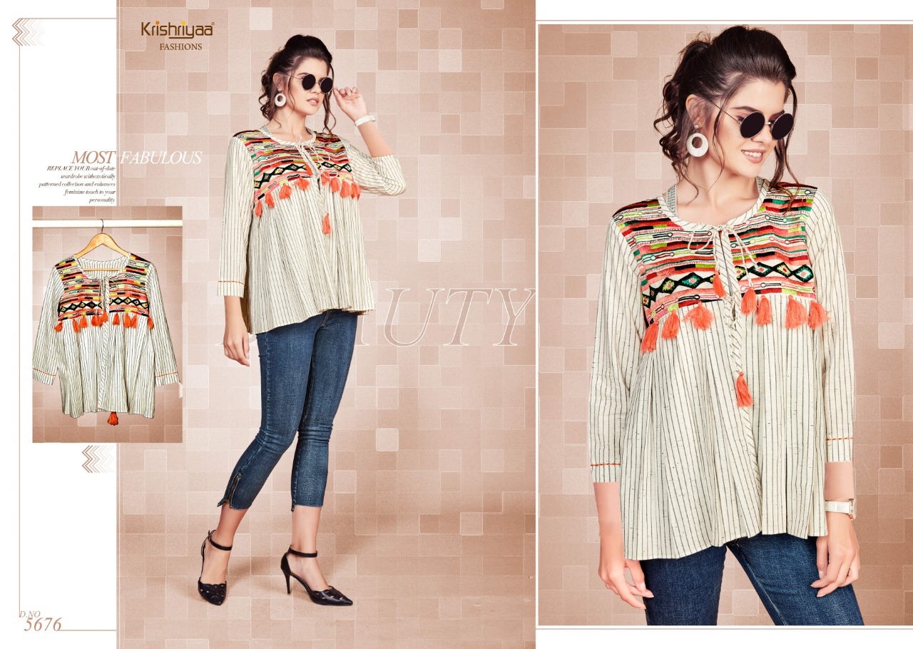 Krishriyaa fashion maxim vol 3 casual ready to wear western tops collection