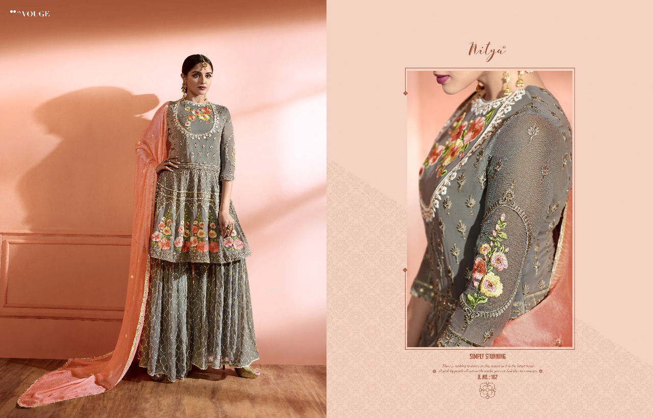 LT Presenting nitya shara special edition stylish designer look heavy western concept of Salwar kameez with sharara