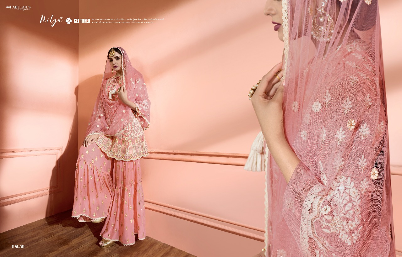 LT Presenting nitya shara special edition stylish designer look heavy western concept of Salwar kameez with sharara