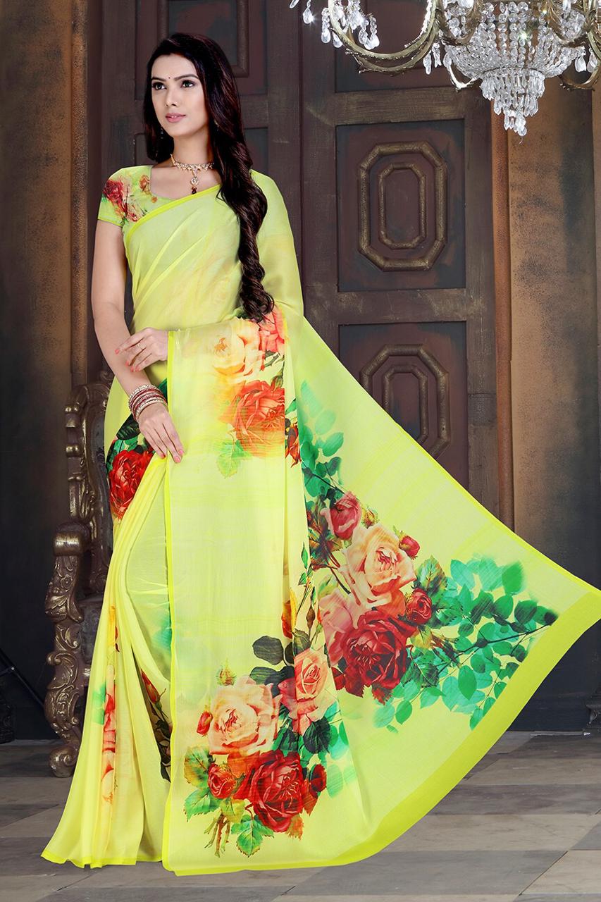 Maniyar sarees launch phulkari casual Stylish digital printed sarees collection