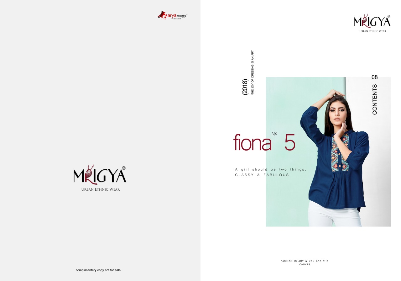 Mrigya fiona nX 5 casual ready to wear tops collection