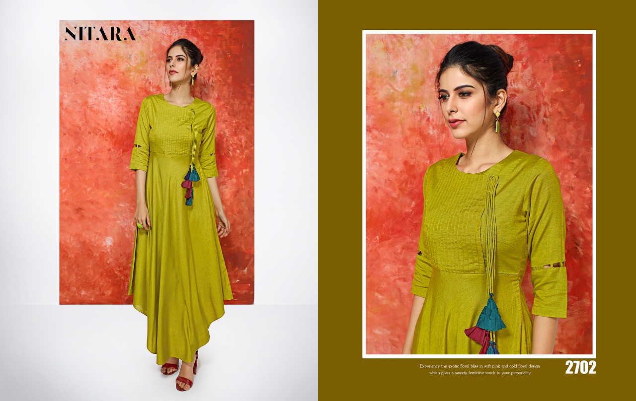 Nitara colors casual Wear with different patterns concept of kurtis