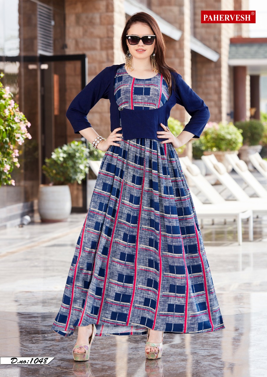 Pahervesh nazakat vol 2 ready to wear casual gown style kurtis concept