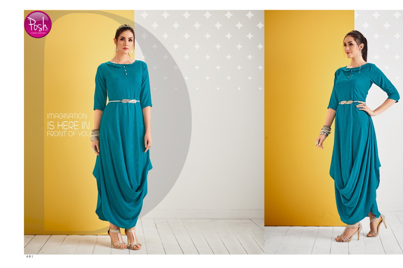 Posh Zaha gown designer ethnic gown concept