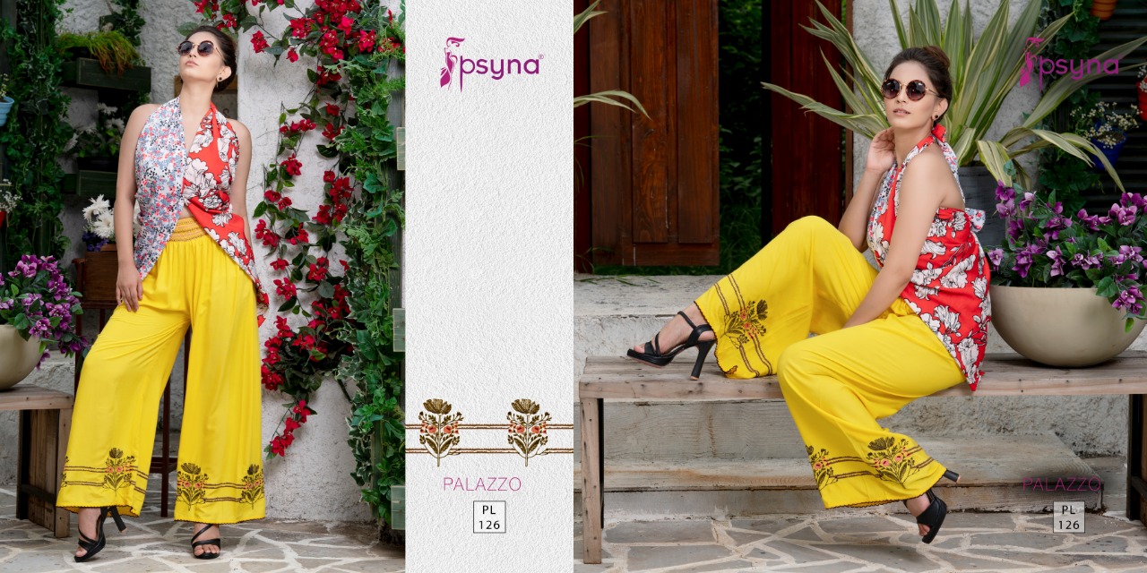 Psyna launch palazzo vol 12 fashionly elegant casual daily to wear palazzou2019s concePt