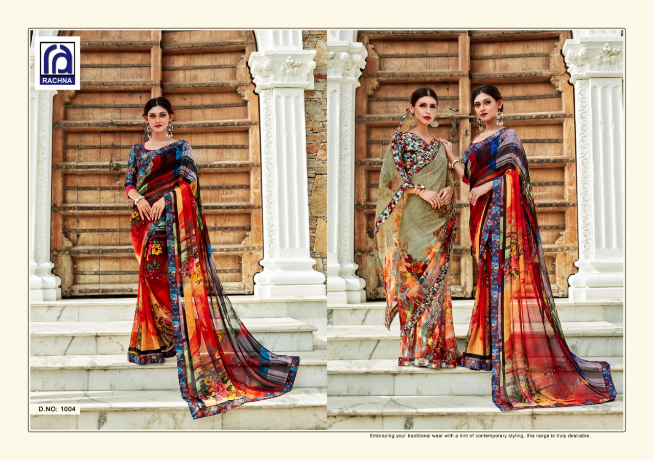 Rachna arts presents sayna beautiful casual printed sarees collection