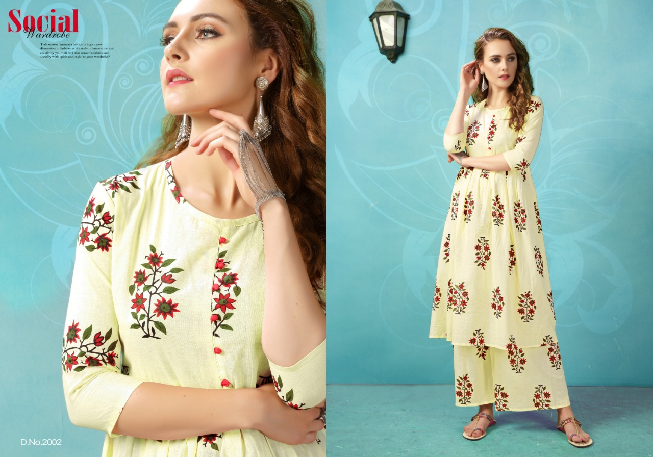 Rani trendz launch five star casual stylish wear kurti with plazzo concept