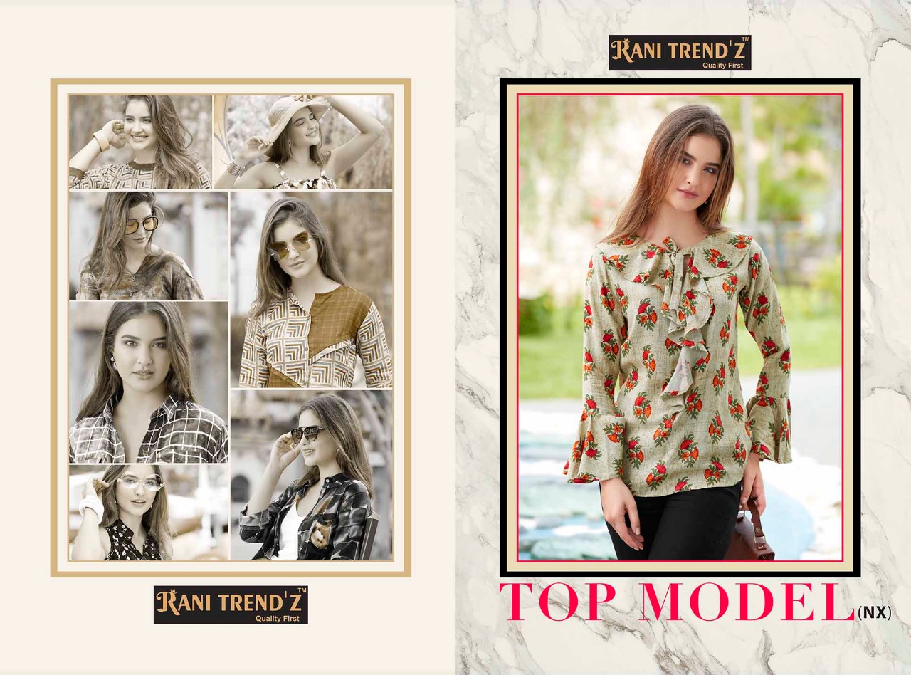 Rani trendz top model nX casual ready to wear tops collection