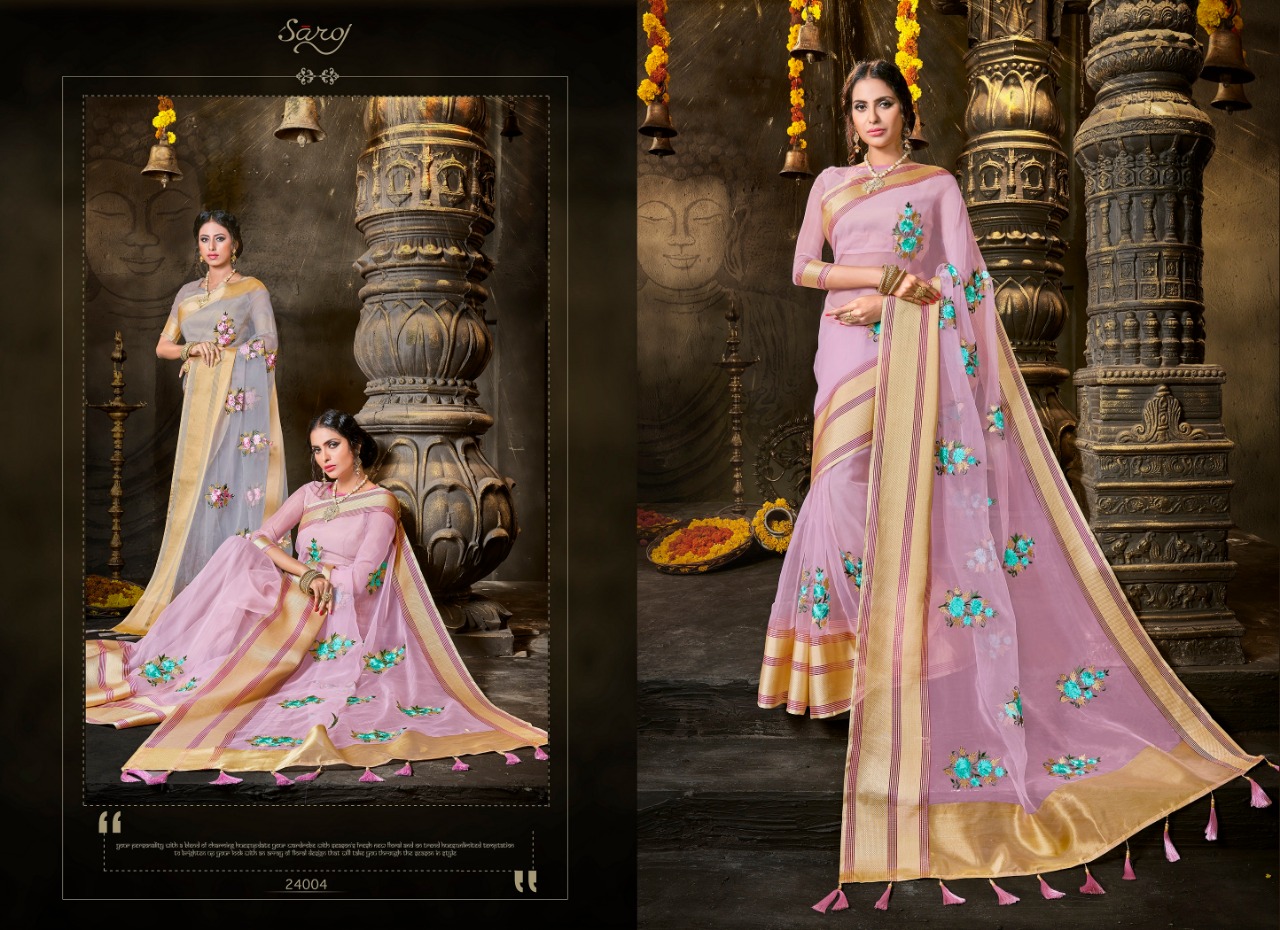 Saroj Kala kruti elegant trendy look collection of sarees