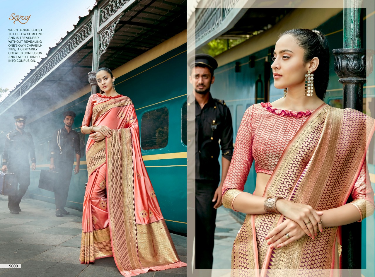 Saroj presenting soundarya Ethnic pure banarasi silk heavy rich look sarees collection