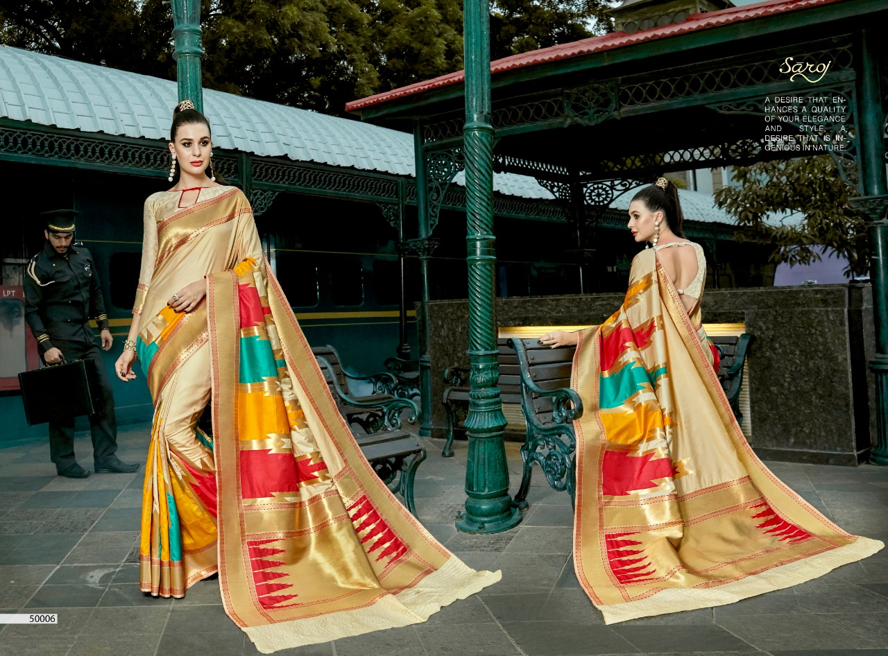 Saroj presenting soundarya Ethnic pure banarasi silk heavy rich look sarees collection