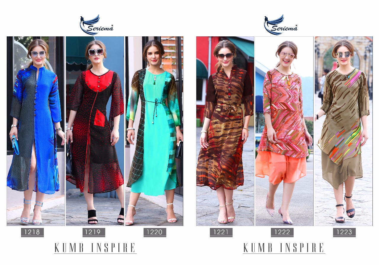 Seriema presenting kumb inspire beautiful casual daily wear collection of kurtis