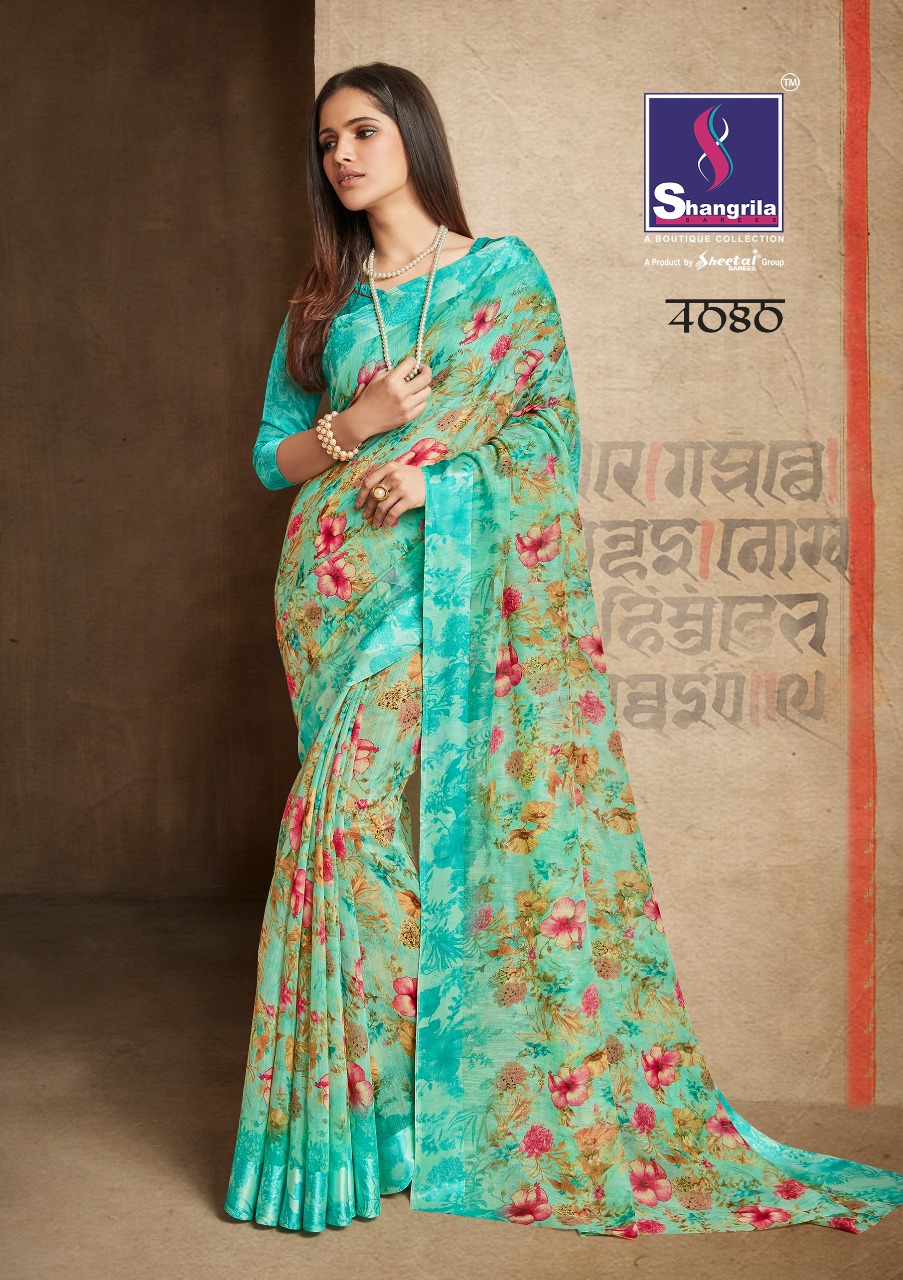 Shangrila presenting kanchana cotton vol 8 beautifulcasual trendy look sarees collection