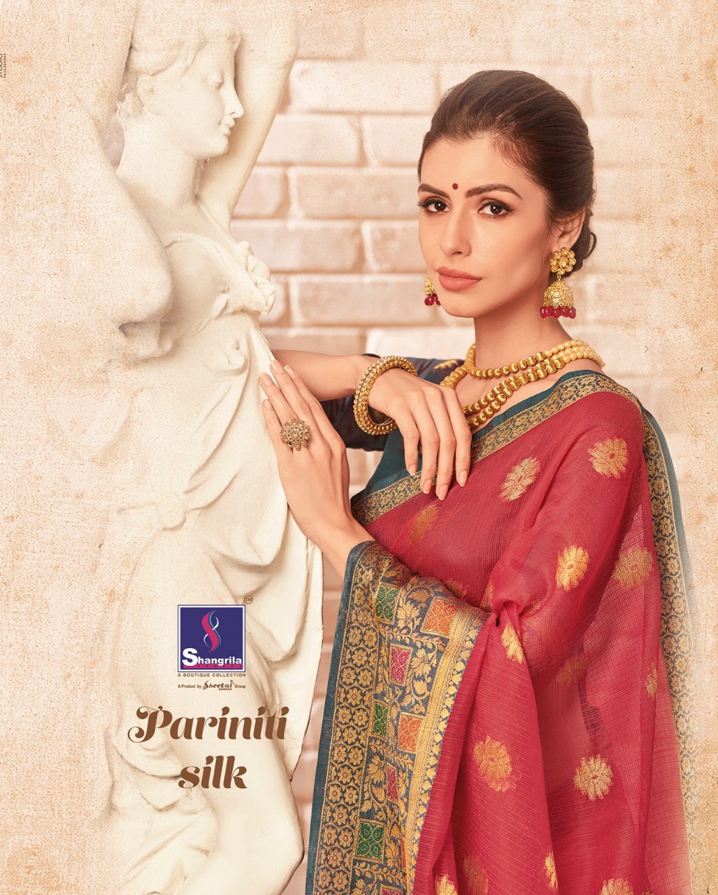 Shangrila presenting pariniti silk casual stylish trendy look sarees collection