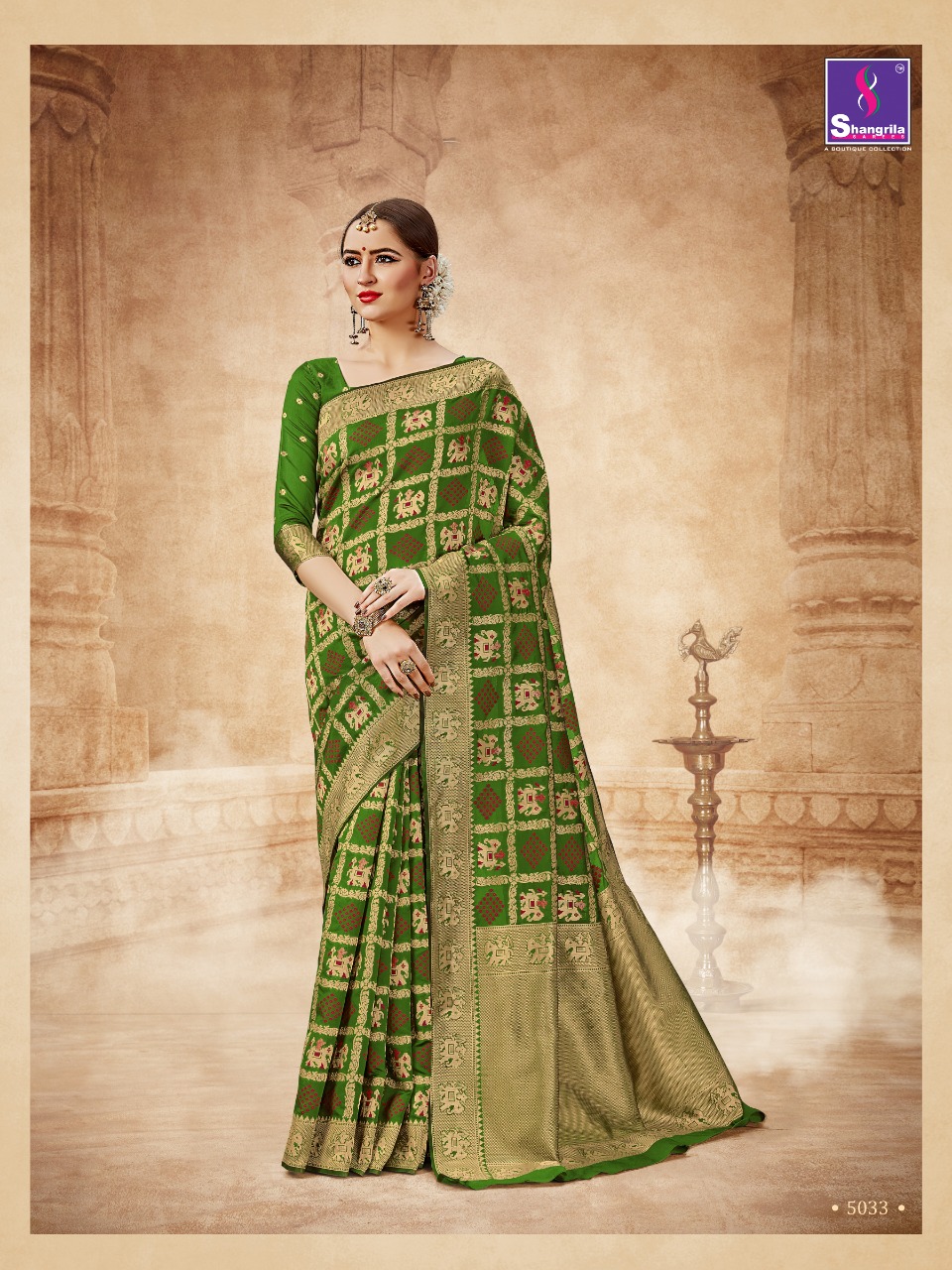 Shangrila rajwadi Patola beautiful Ethnic wear rich look sarees collection