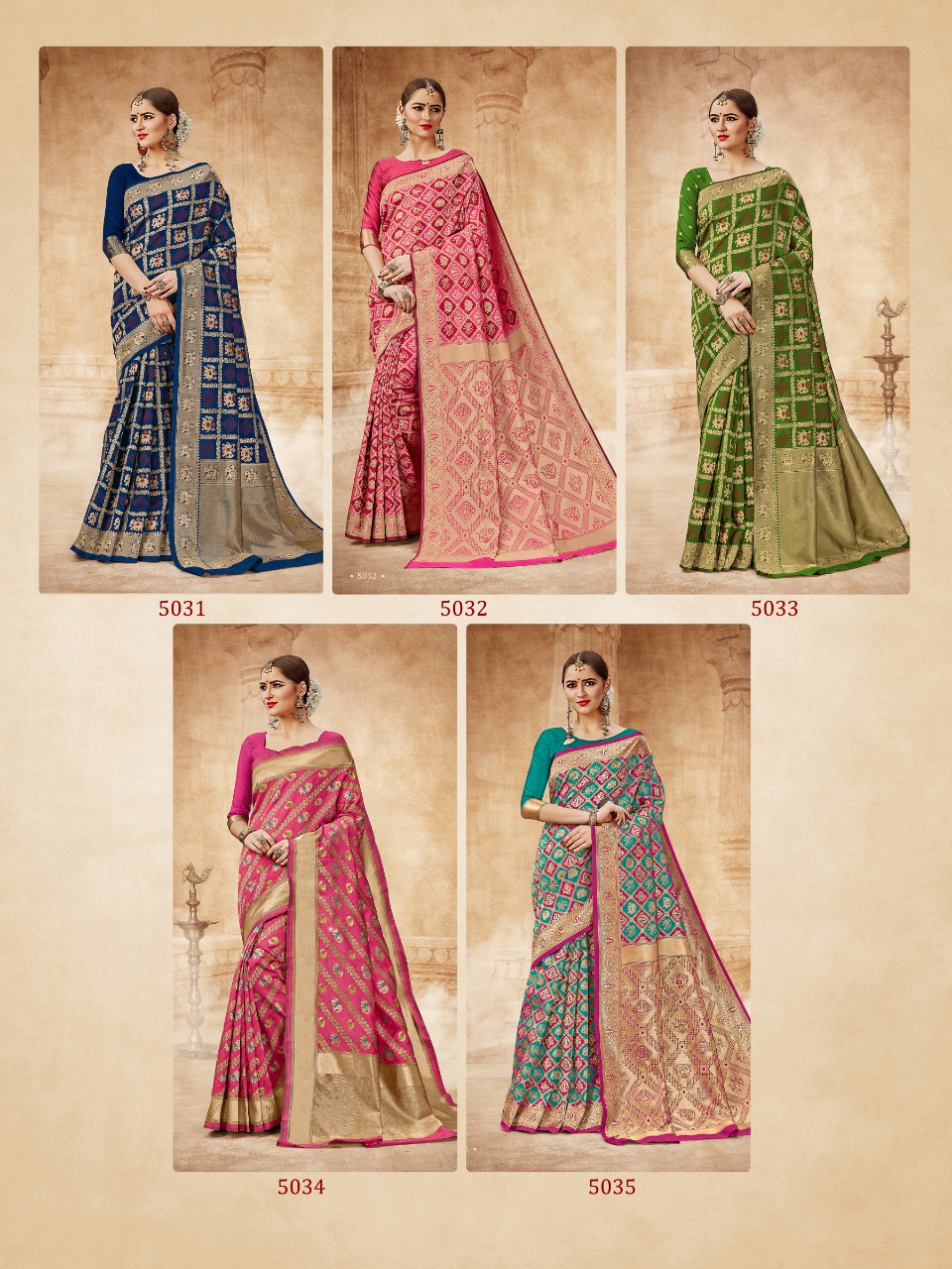 Shangrila rajwadi Patola beautiful Ethnic wear rich look sarees collection