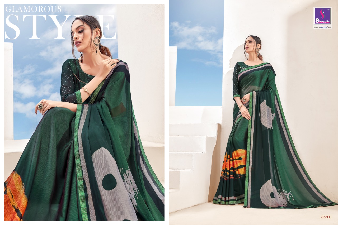 Shangrila utophia casual fancy printed sarees collection