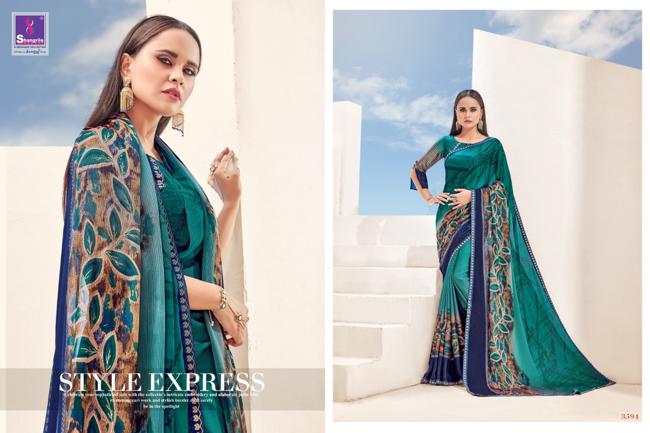 Shangrila utophia casual fancy printed sarees collection