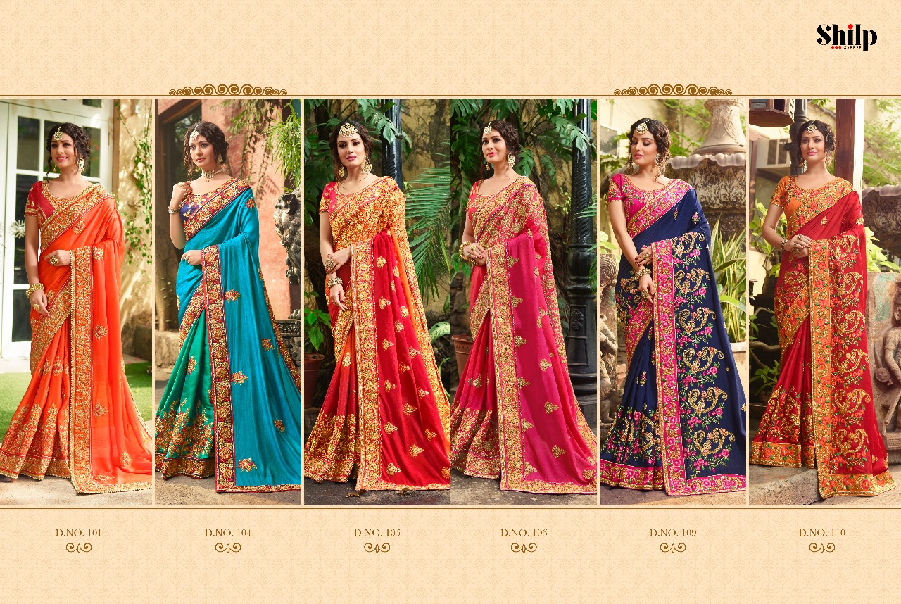 Shilp Presenting series 201 Traditional festive season heavy sarees collection