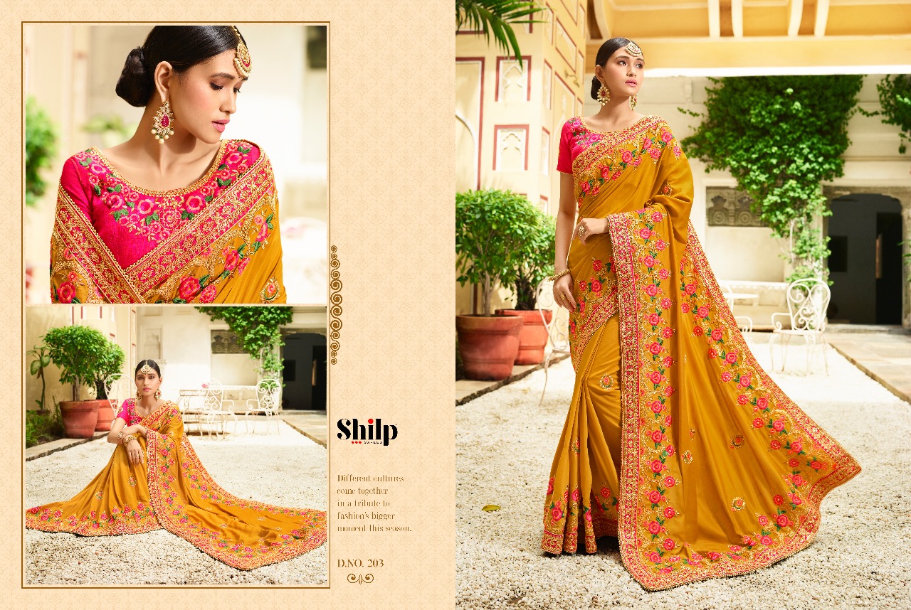 Shilp sarees series 101 heavy designer collection of sarees