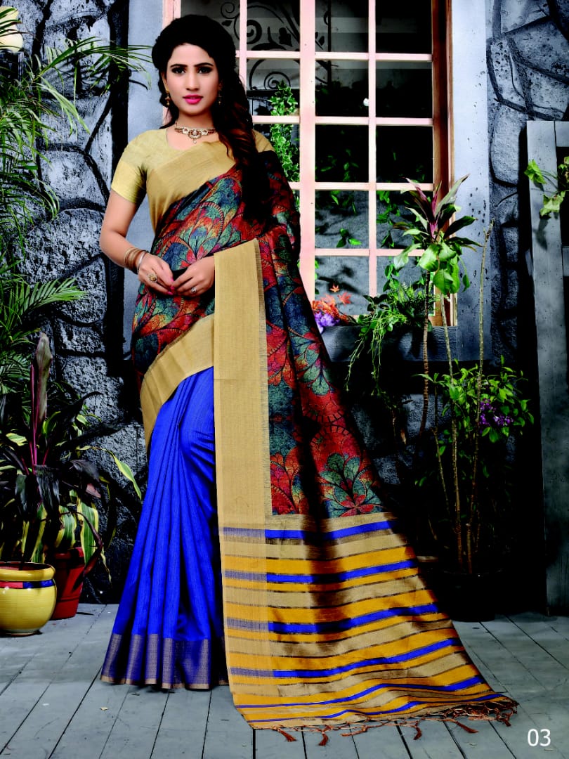 Shree Balkrishna group presents series 01 casual stylish look sarees collection