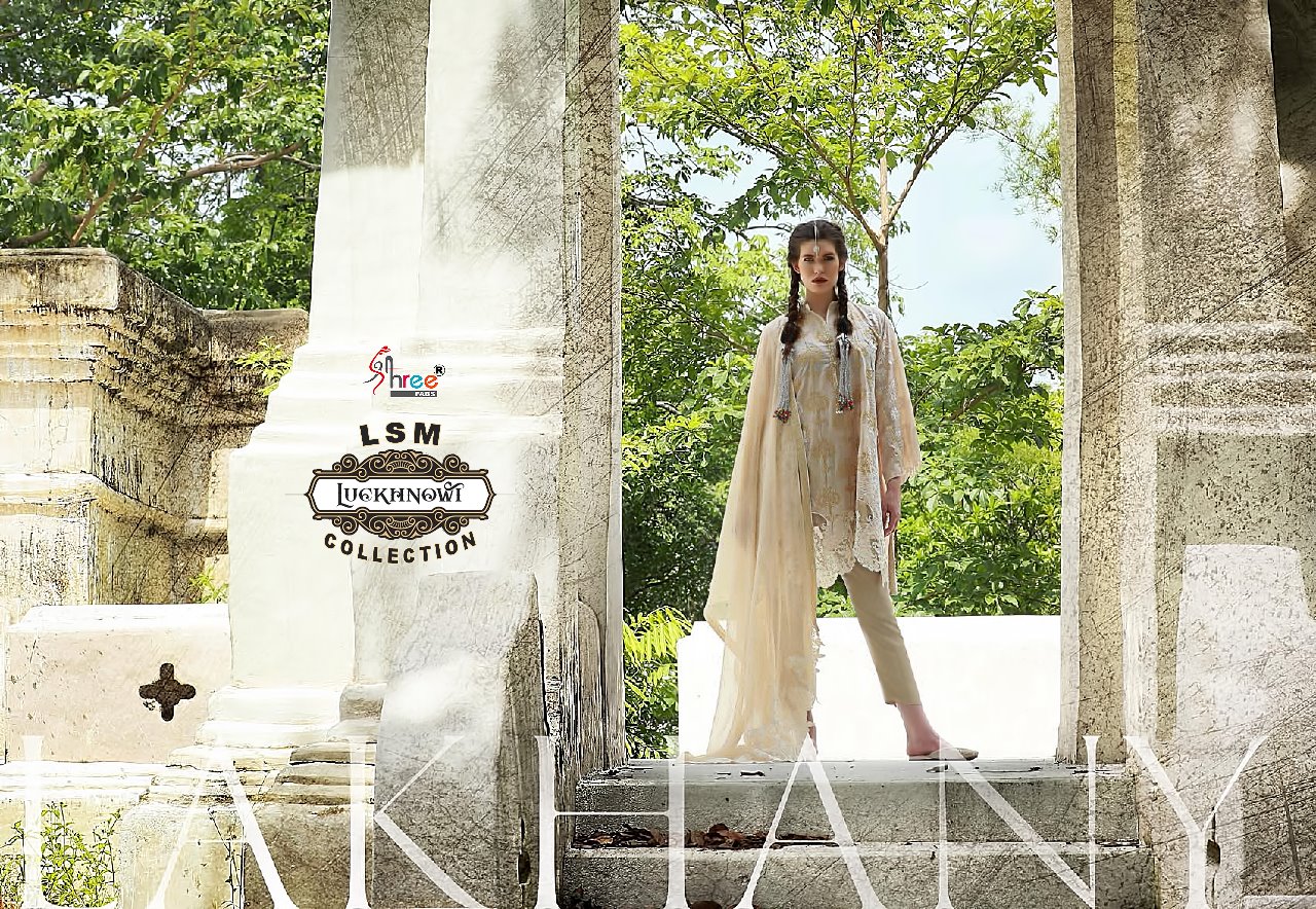 Shree fabs presents lSM Luckhnowi collection Semi casual fancy concept salwar kameez