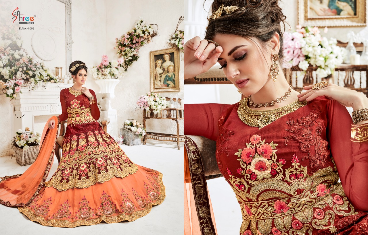 Shree fabs presents queen beautiful heavy bridal collection of gowns