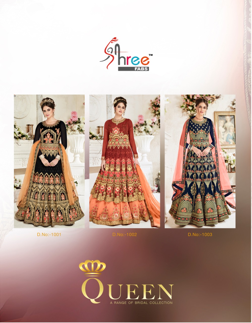 Shree fabs presents queen beautiful heavy bridal collection of gowns