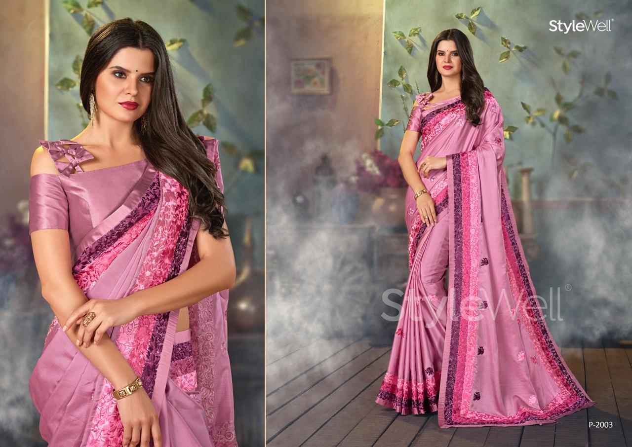 Style well launch parsi saree heavy party wear collection of saree